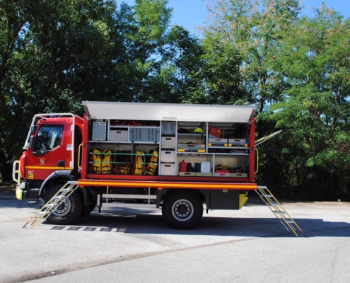 projet entreprise Sapeurs-pompiers véhicule commando feux de forêt